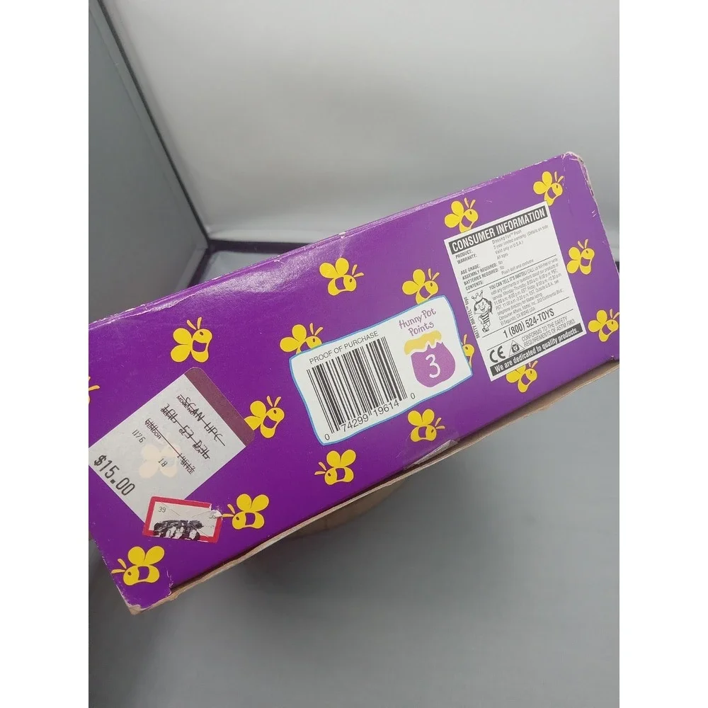 Vintage Mattel 1998 Disney Winnie The Pooh Purple Rain‎ Coat Stuffed Animal 7